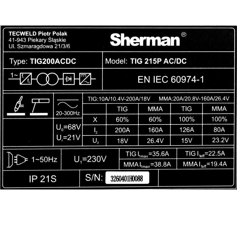 TIG 215P AC/DC